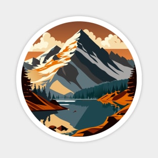 Mountain hiking trip Magnet